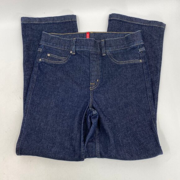 SPANX Blue Dark Wash Bootcut Jeans | Size M - Picture 7 of 7